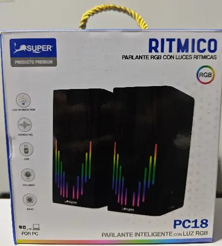 Parlante ritmico Super + Dedales gamer