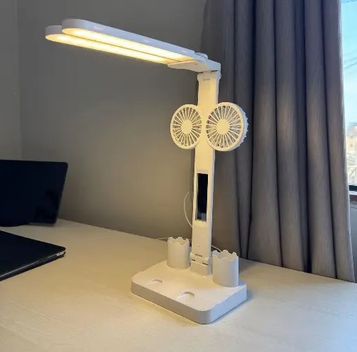 LAMPARA DE ESCRITORIO CON VENTILADOR