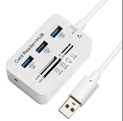 HUB USB 3.0 3 PUERTOS + CARD READER