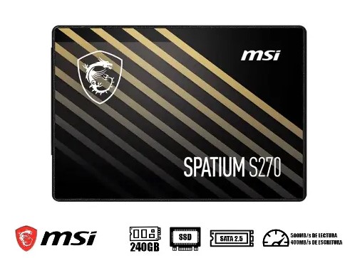 SSD MSI SPATIUM S270 240GB SATA 2.5"