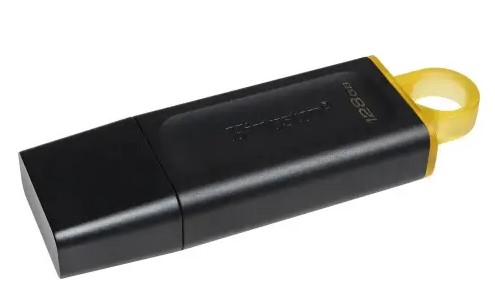 USB KINGSTON 128GB 3.2 EXODIA NEGRO-AMARILLO