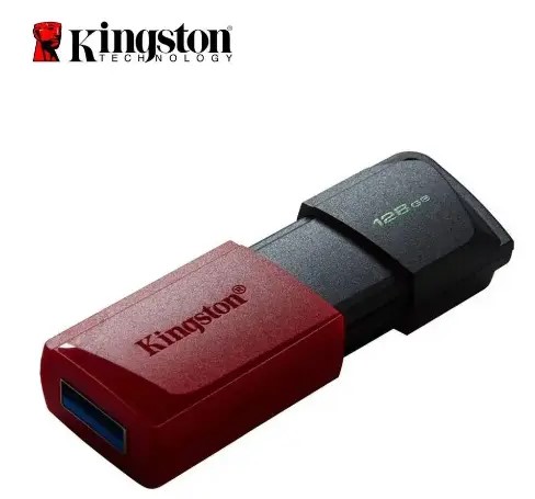 USB KINGSTON 128GB 3.2 EXODIA NEGRO-ROJO