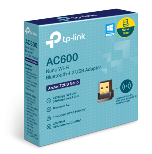 ADAPTADOR TPLINK USB WIFI-BLUETOOTH AC600 2.4-5GHZ