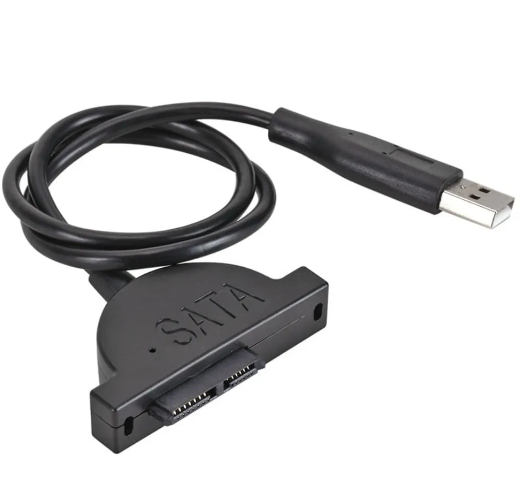 ADAPTADOR MINI SATA A USB 2.0 PARA LECTORAS DE LAPTOPS CD DVD