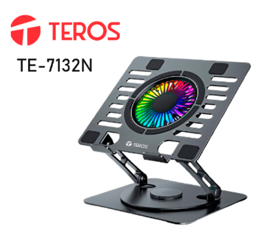 COOLER TEROS TE-7132N 1 FAN 11CM PARA LAPTOPS DE 14" HASTA 15.6"