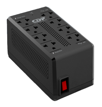 ESTABILIZADOR AUTOMATICO DE VOLTAJE CON SUPRESION DE PICOS CDP RAVR1008I, 900VA/450WATTS