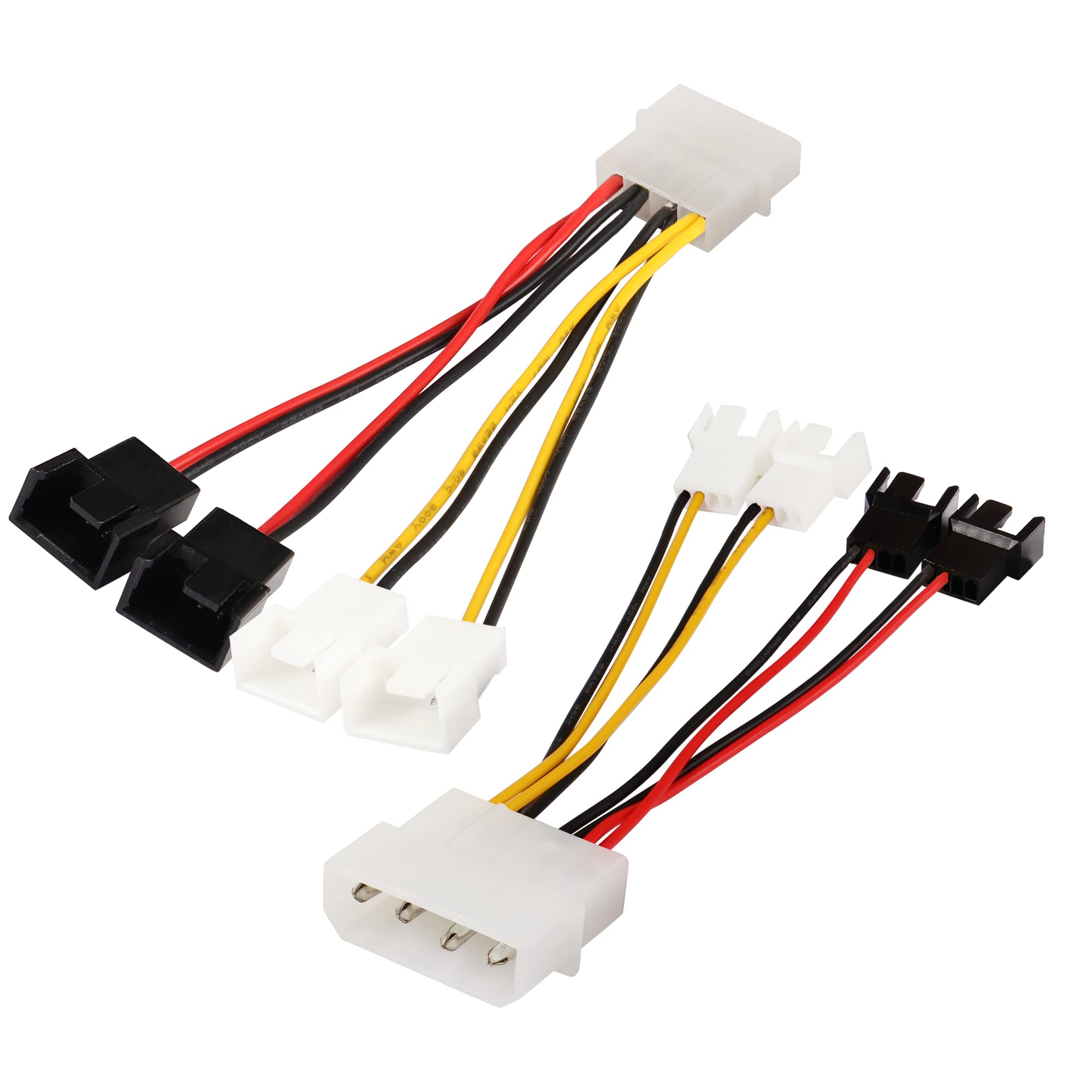 CABLE ADAPTADOR MOLEX A 4 VENTILADOR 4PIN 2(5V) 2(12V) 10CM