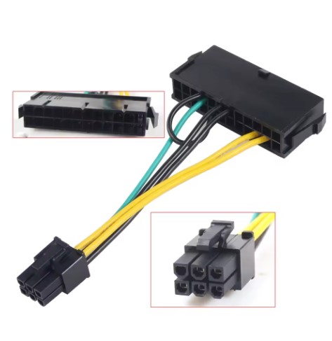 CABLE DE ALIMENTACION DE 24 PINES A 6 PINES PARA ACER 30CM