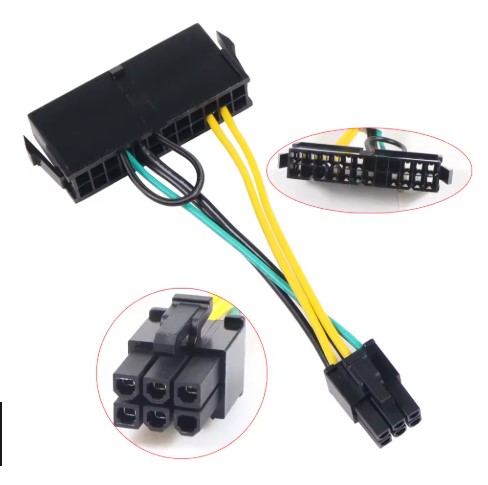 CABLE DE ALIMENTACION DE 24 PINES A 6 PINES PARA LENOVO 30CM