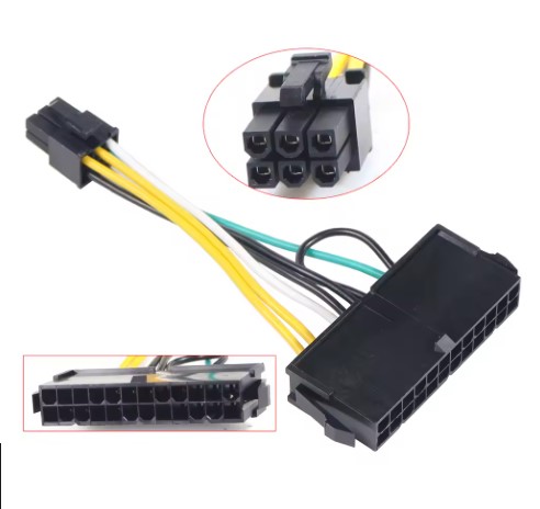 CABLE DE ALIMENTACION DE 24 PINES A 6 PINES PARA DELL 30CM