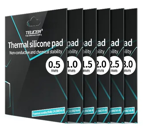 TermalPad de Refrigeración 14,8 W/mk TEUCER 0.5mm 120x120mm