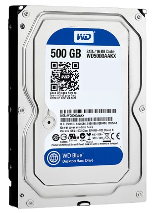 Disco Rígido WD Blue 500 GB SATA3 16MB Buffer PC SEMINUEVO