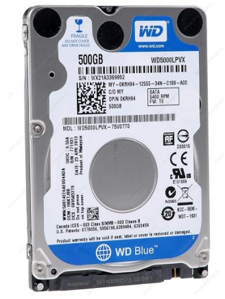 Western Digital Blue ‎WD5000LPVX 500GB 2.5" SEMINUEVO