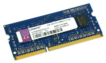2GB DDR3-1600 SODIMM Kingston ACR256X64D3S16C11G LAPTOP SEMINUEVO