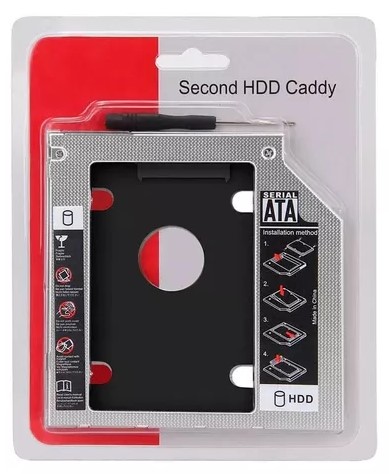 Adaptador Caddy para disco 2.5" 12mm