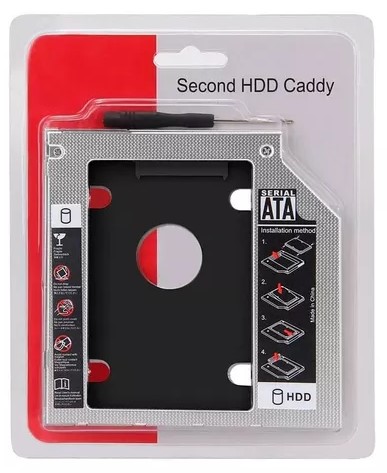 Adaptador Caddy para disco 2.5" 9mm