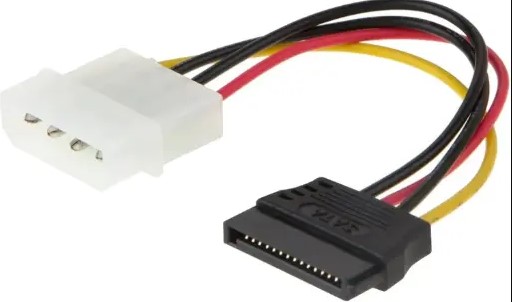 CABLE ADAPTADOR 1 SATA A 1 MOLEX IDE 10CM