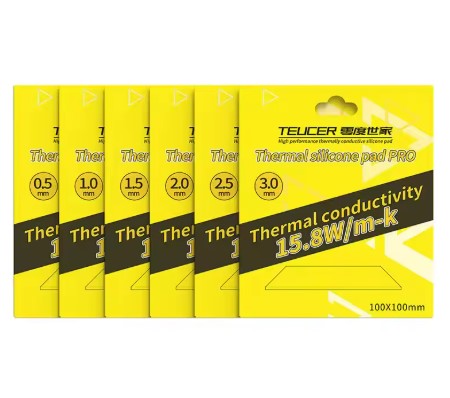 TermalPad de Refrigeración 15,8 W/mk TEUCER 0.5mm 100x100mm